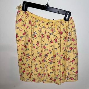 FOREVER 21 two piece yellow skirt set